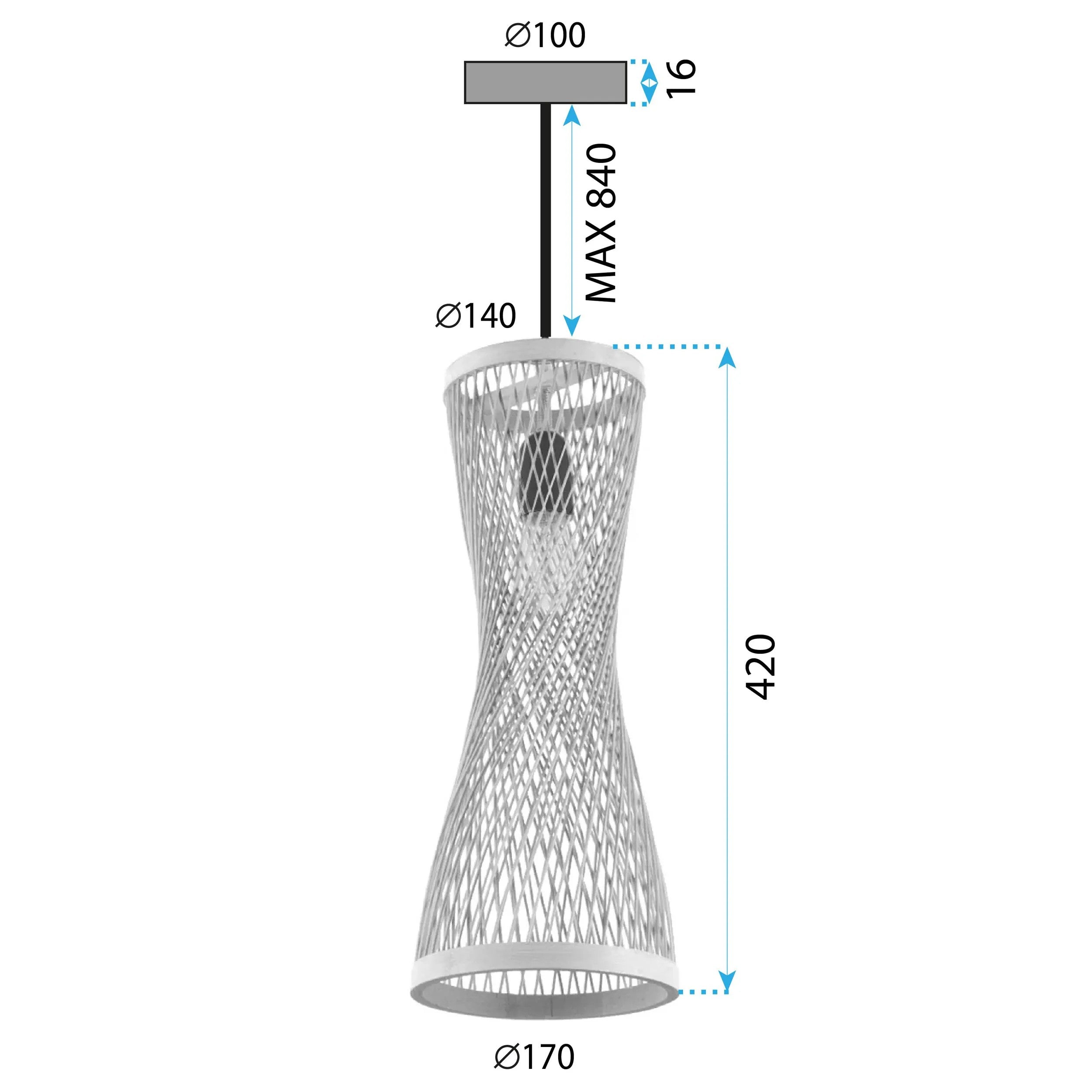 LAMPA SUFITOWA WISZĄCA BOHO APP1637-1CP 8
