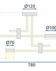 Lampa Wisząca LED APP1002-6C 8