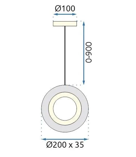 LAMPA WISZĄCA KRYSZTAŁOWA LED G119-1CP Złota 8