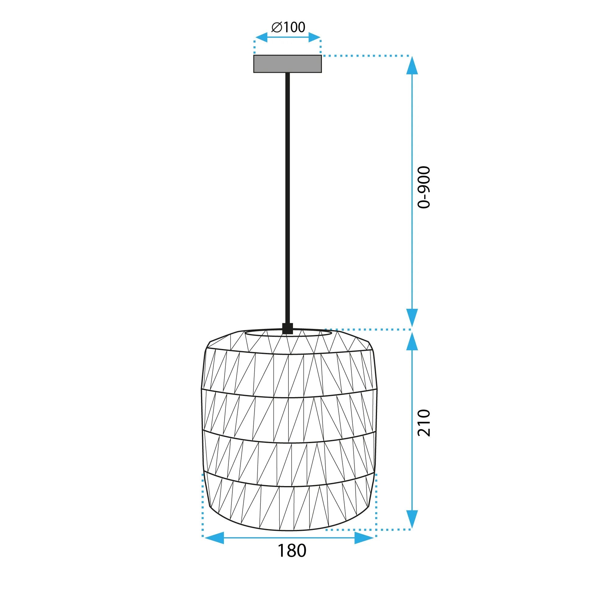Lampa Wisząca Boho APP1252-1CP 8
