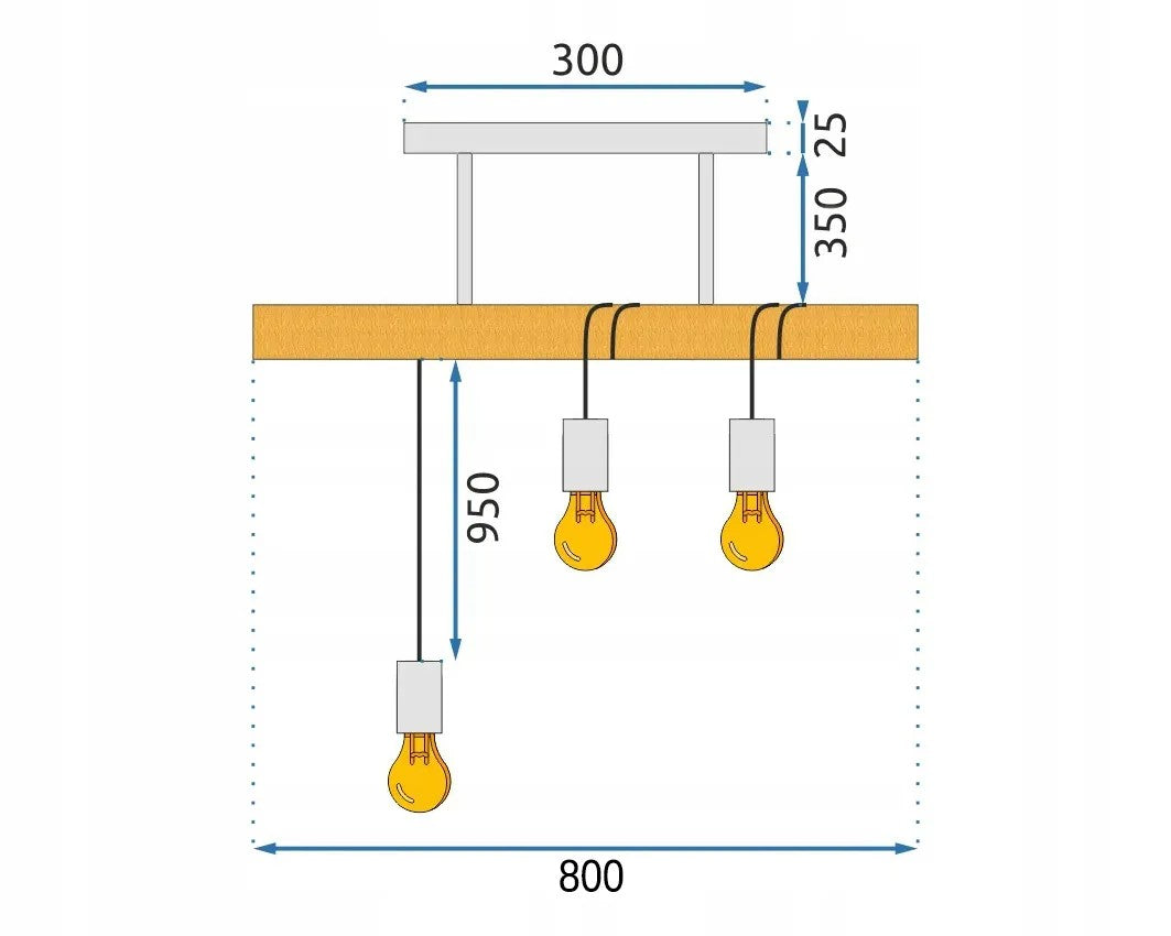 LAMPA SUFITOWA WISZĄCA BOHO LINE APP973-3CP 8