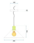LAMPA SUFITOWA WISZĄCA PORTO BLACK APP016-1CP 8