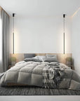 LAMPA SUFITOWA WISZĄCA LED APP1413-C BLACK 100cm 8