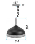 LAMPA SUFITOWA WISZĄCA APP1421-1CP 8