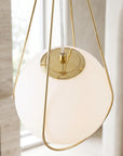 LAMPA SUFITOWA WISZĄCA APP1793-1CP 20cm Złota 8