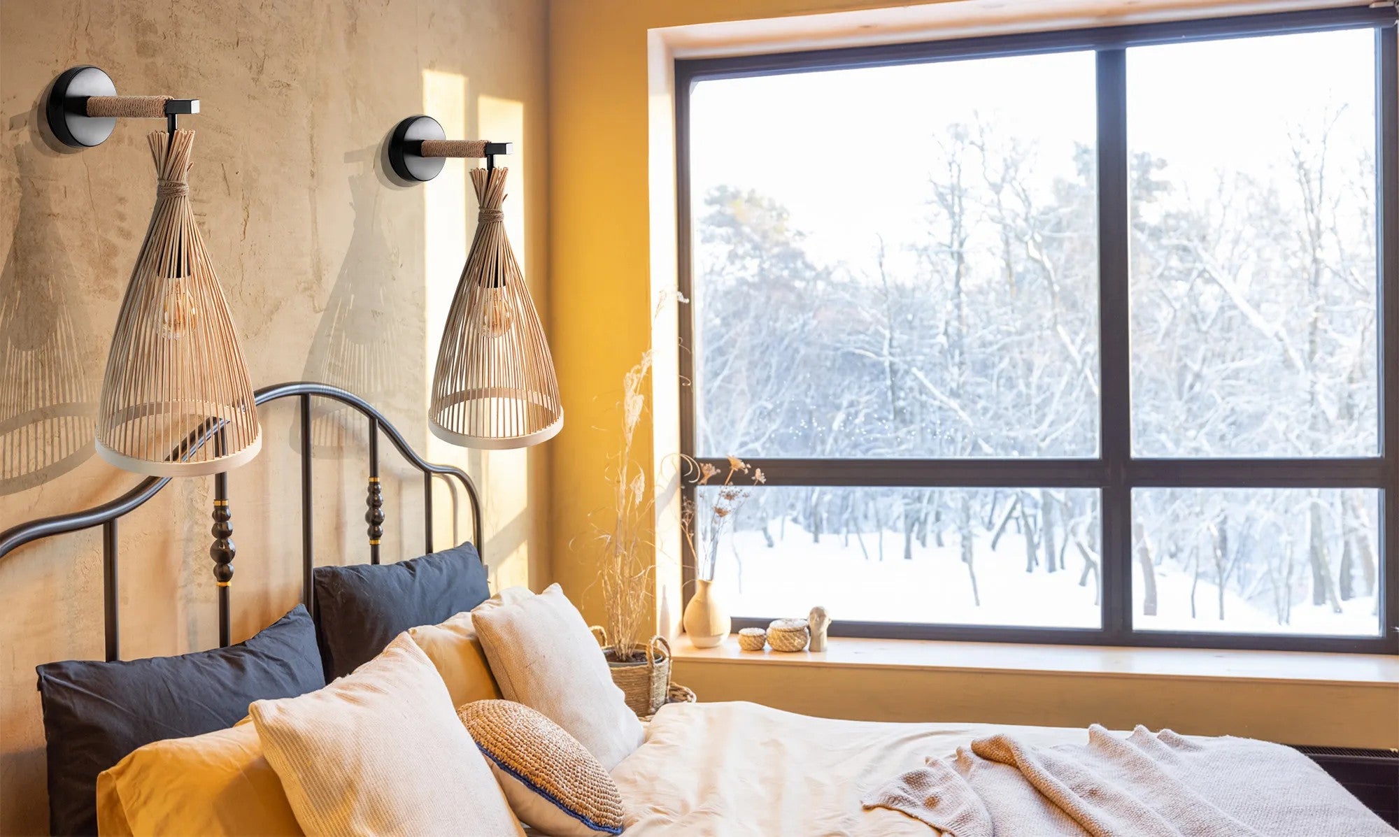 LAMPA ŚCIENNA KINKIET BOHO APP1340-1W 8
