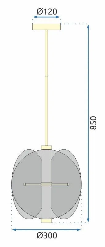 LAMPA SUFITOWA WISZĄCA Czarna APP1675-CP Round 8