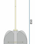 LAMPA SUFITOWA WISZĄCA Czarna APP1675-CP Round 8