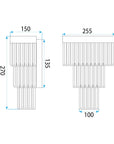 Lampa Kryształowa Kinkiet APP1536-1W Chrom 8