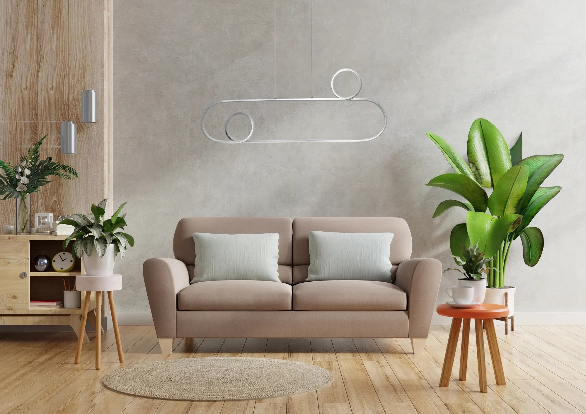 Lampa Sufitowa Wisząca LED APP810-CP CHROM + Pilot 8
