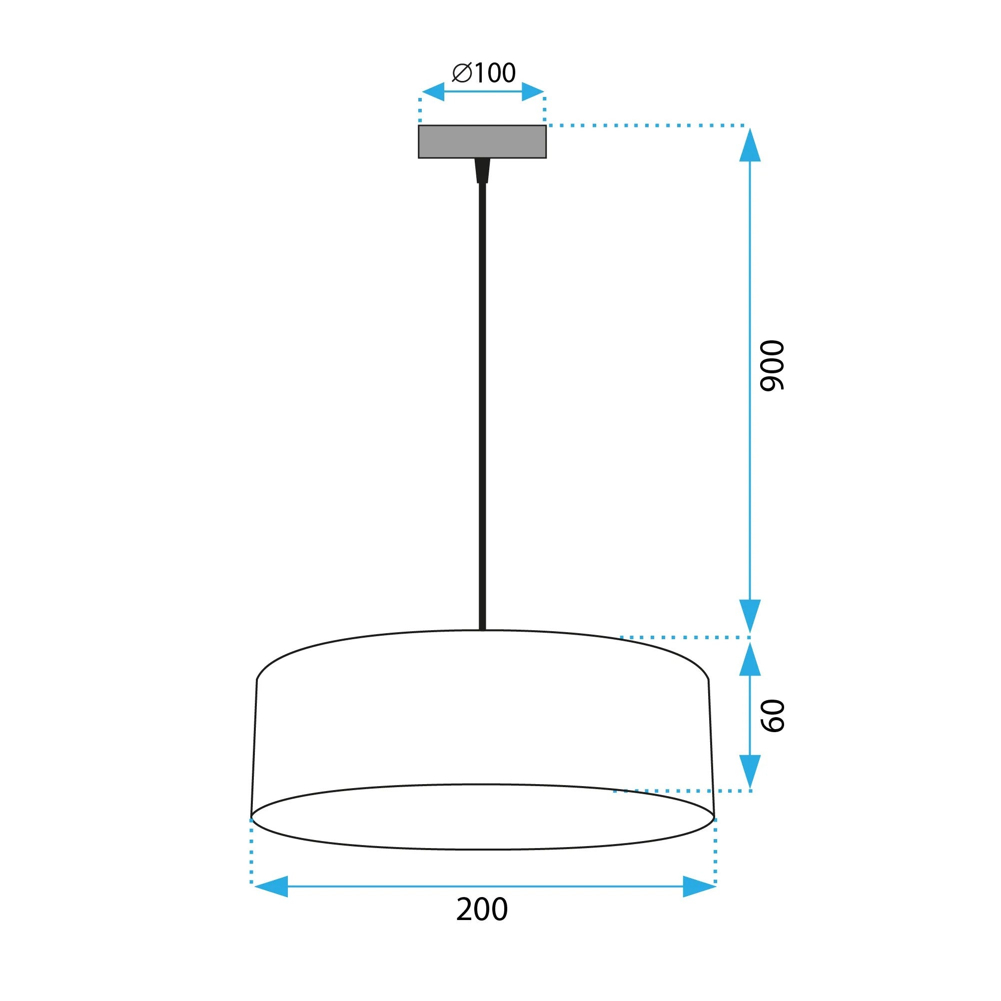 Lampa Wisząca APP1333-1CP BLACK GOLD 8