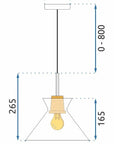 Lampa Wisząca APP1183-1CP B 8