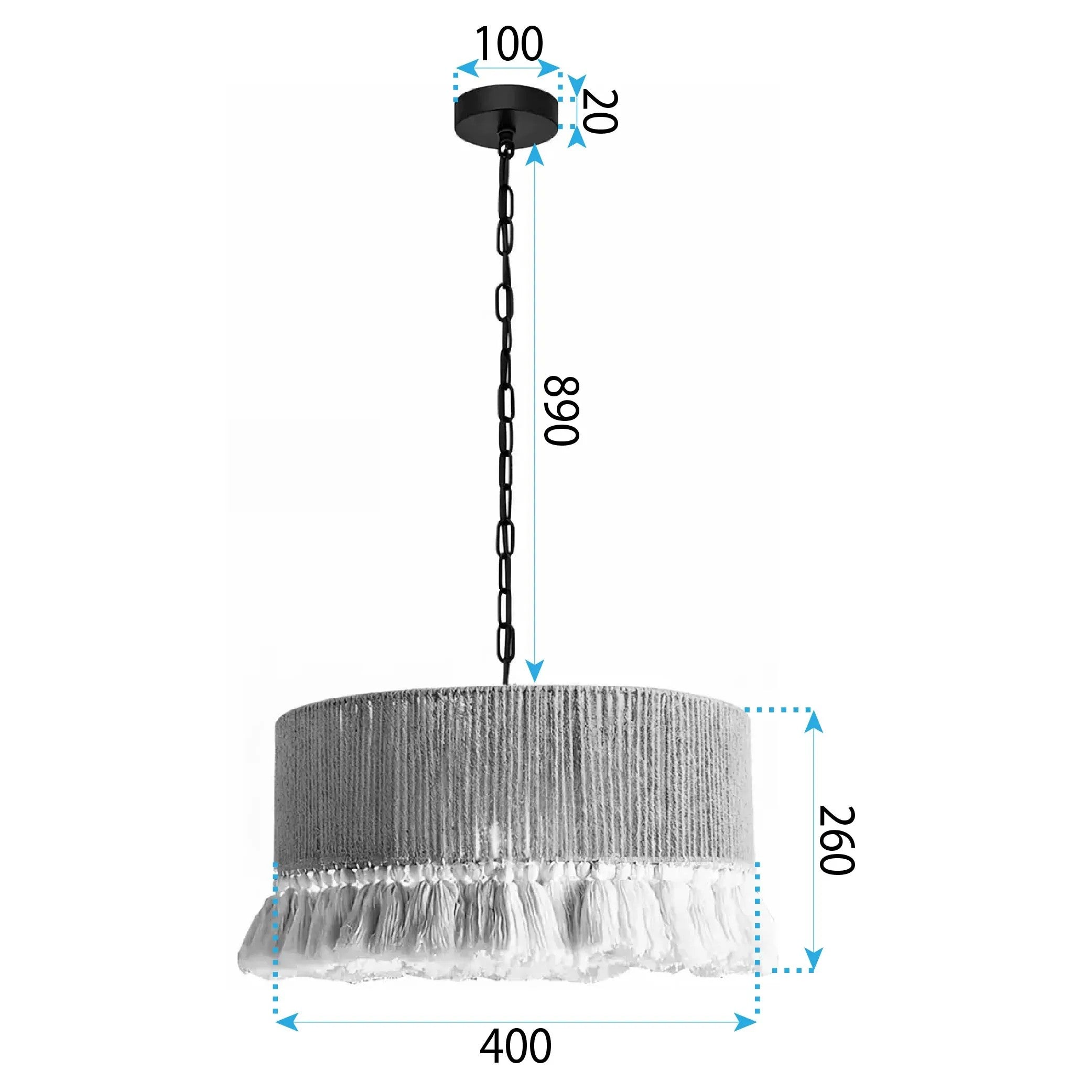 LAMPA SUFITOWA WISZĄCA APP1735-1CP 40 Cm 8