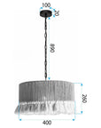 LAMPA SUFITOWA WISZĄCA APP1735-1CP 40 Cm 8