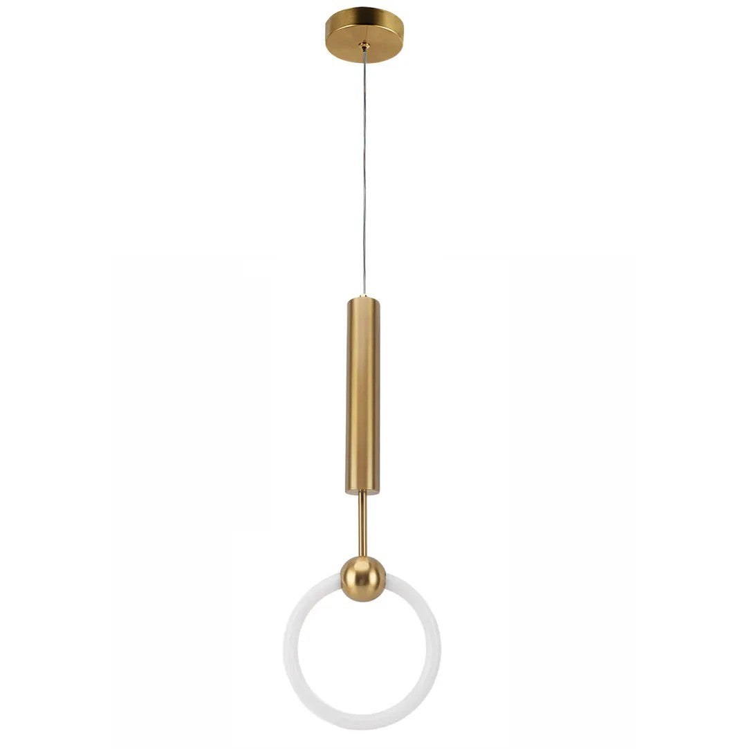 LAMPA WISZĄCA LED LHJ059-1CP Złota Szczotkowana 8