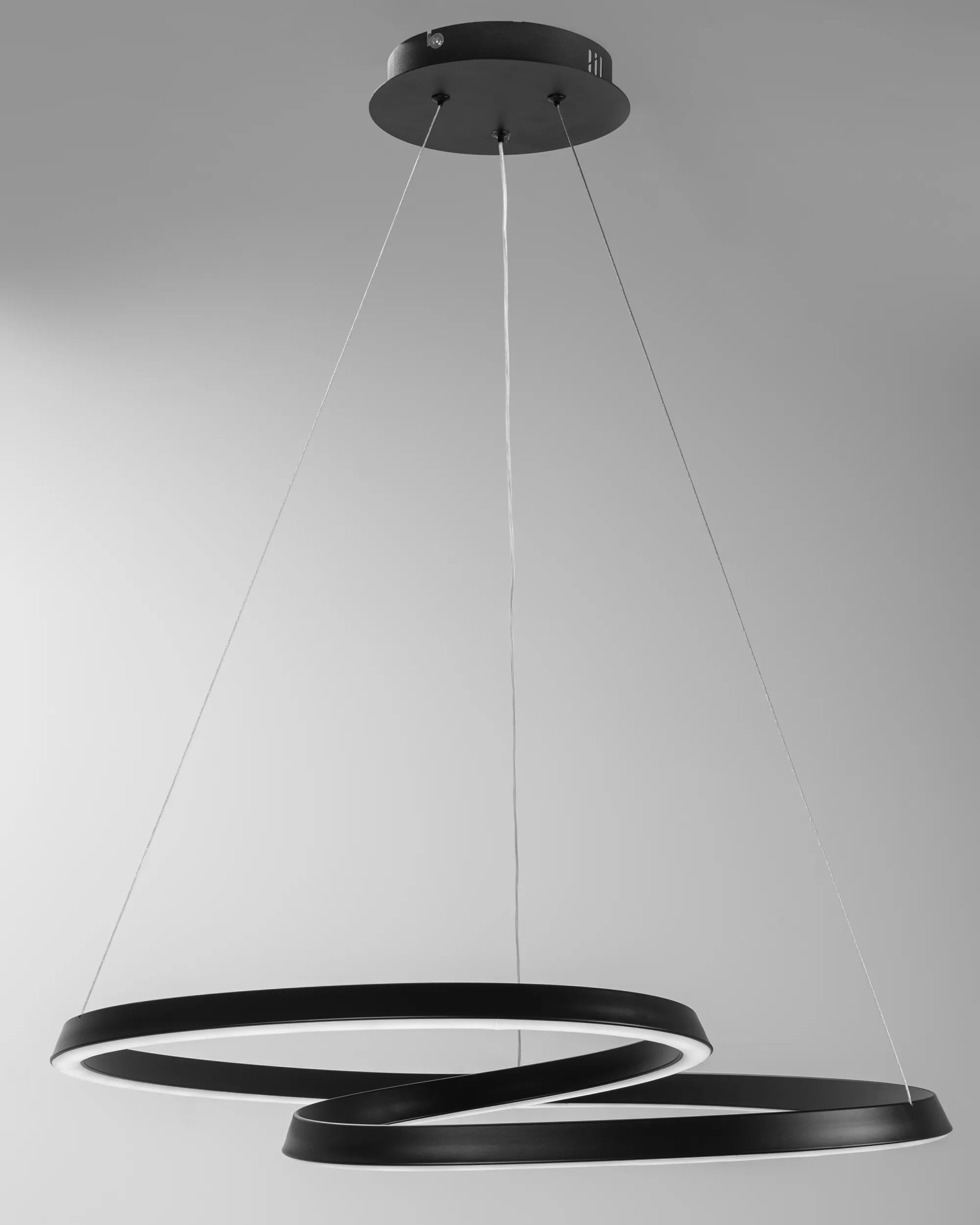 Lampa Sufitowa Wisząca Loop LED + Pilot APP796-cp Czarna 8