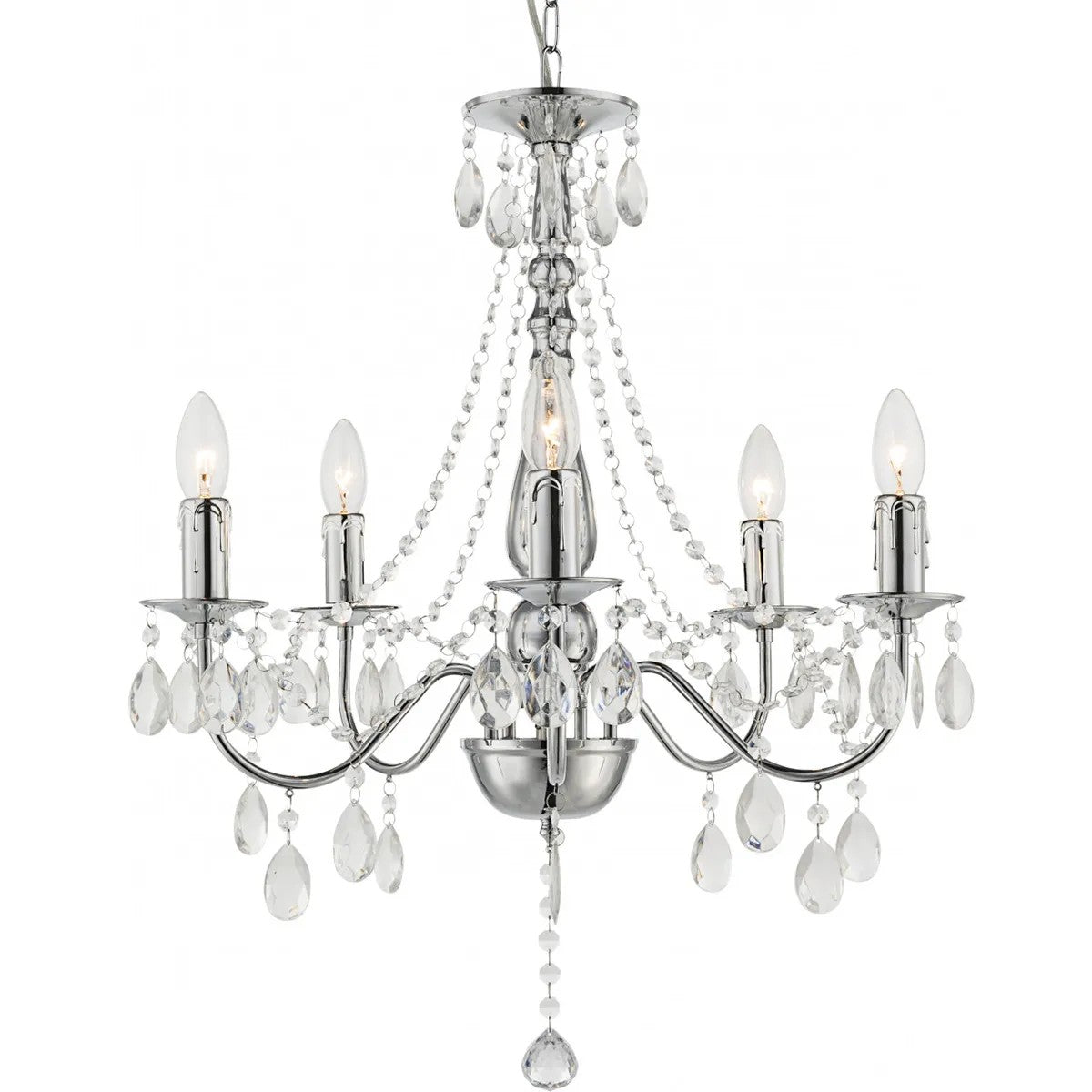 LAMPA SUFITOWA WISZĄCA EBT014-5CP CHROM 8