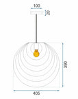 LAMPA SUFITOWA GEOMETRYCZNA APP427-1CP Rózowe Złoto 8
