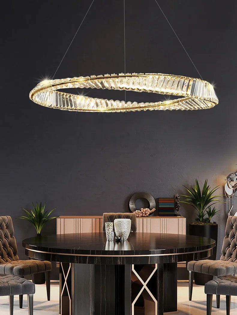 KRYSZTAŁOWA LAMPA SUFITOWA LED APP1064-1CP 8