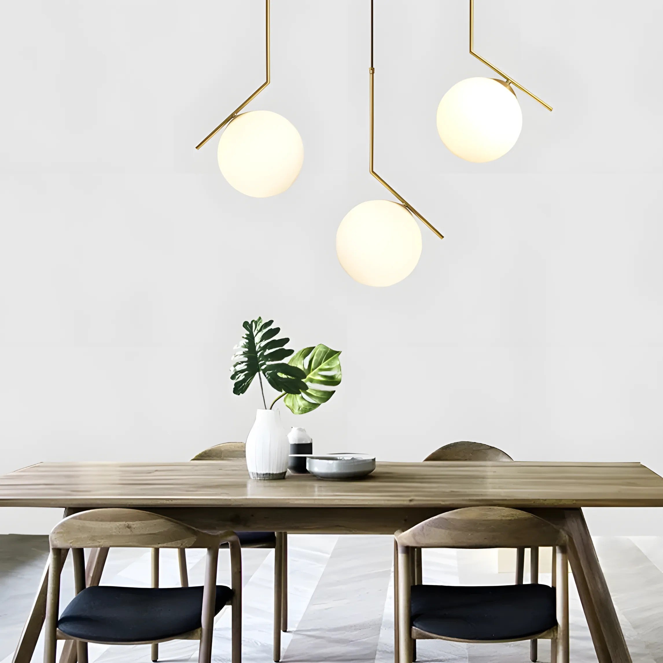 Lampa Sufitowa Wisząca Szklana Kula G106-1W Złota Biała 8