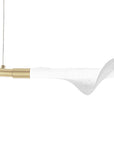 LAMPA WISZĄCA LED G011-CP BIAŁY/ZŁOTY 8