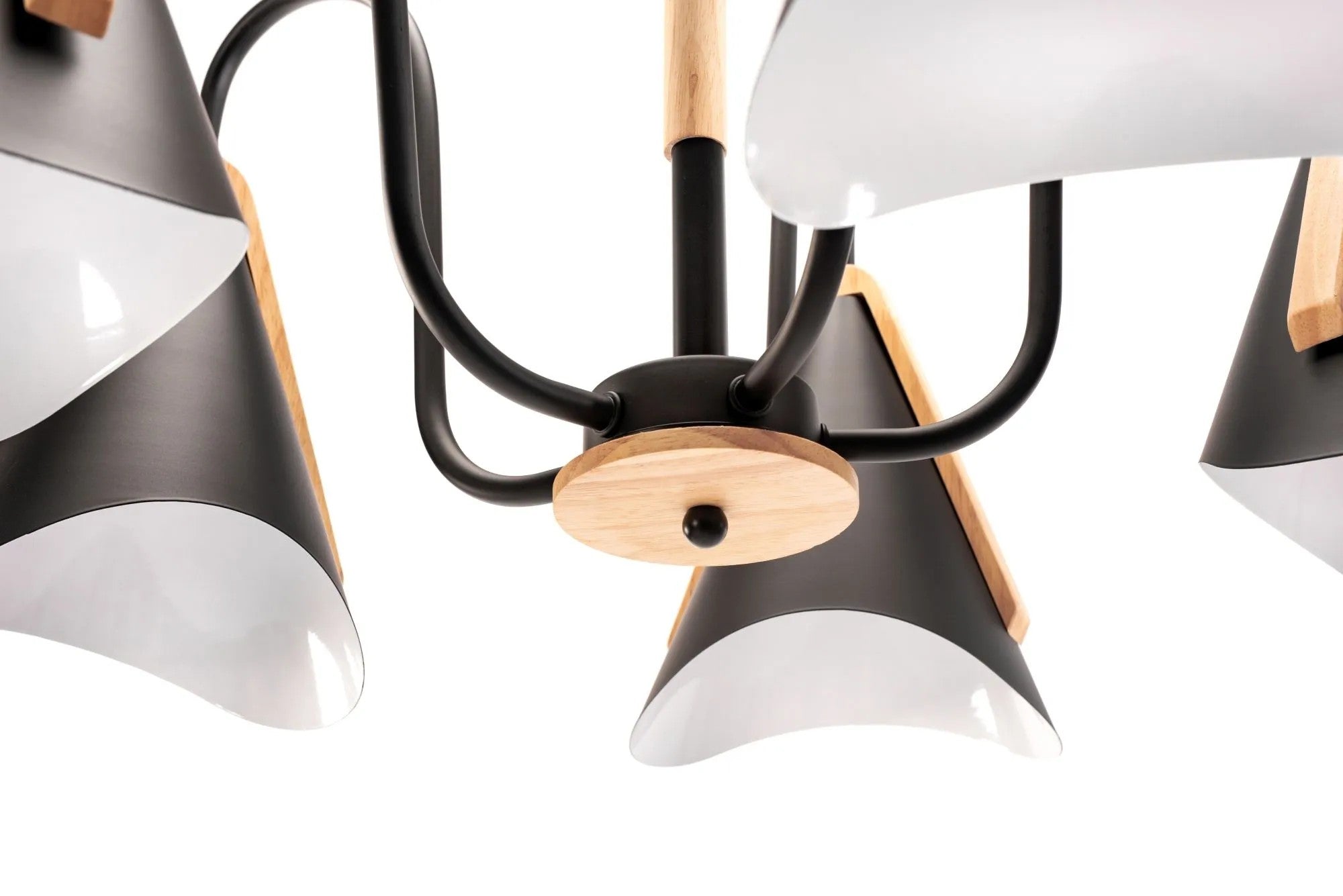 Lampa Sufitowa Skandynawska Pięcioramienna APP607-5C Czarna 8