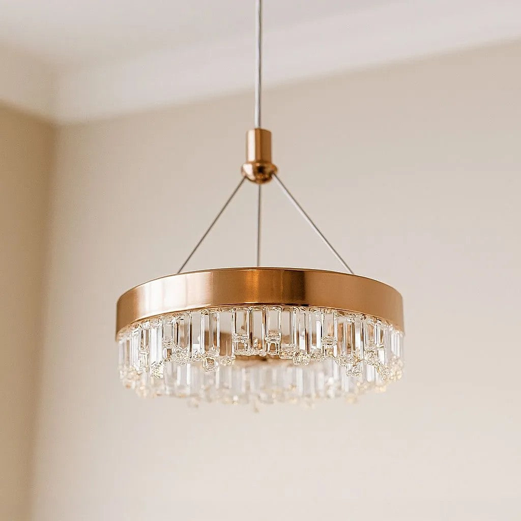 LAMPA WISZĄCA LED LHJ097-CP JASNE RÓŻOWE ZŁOTO 8