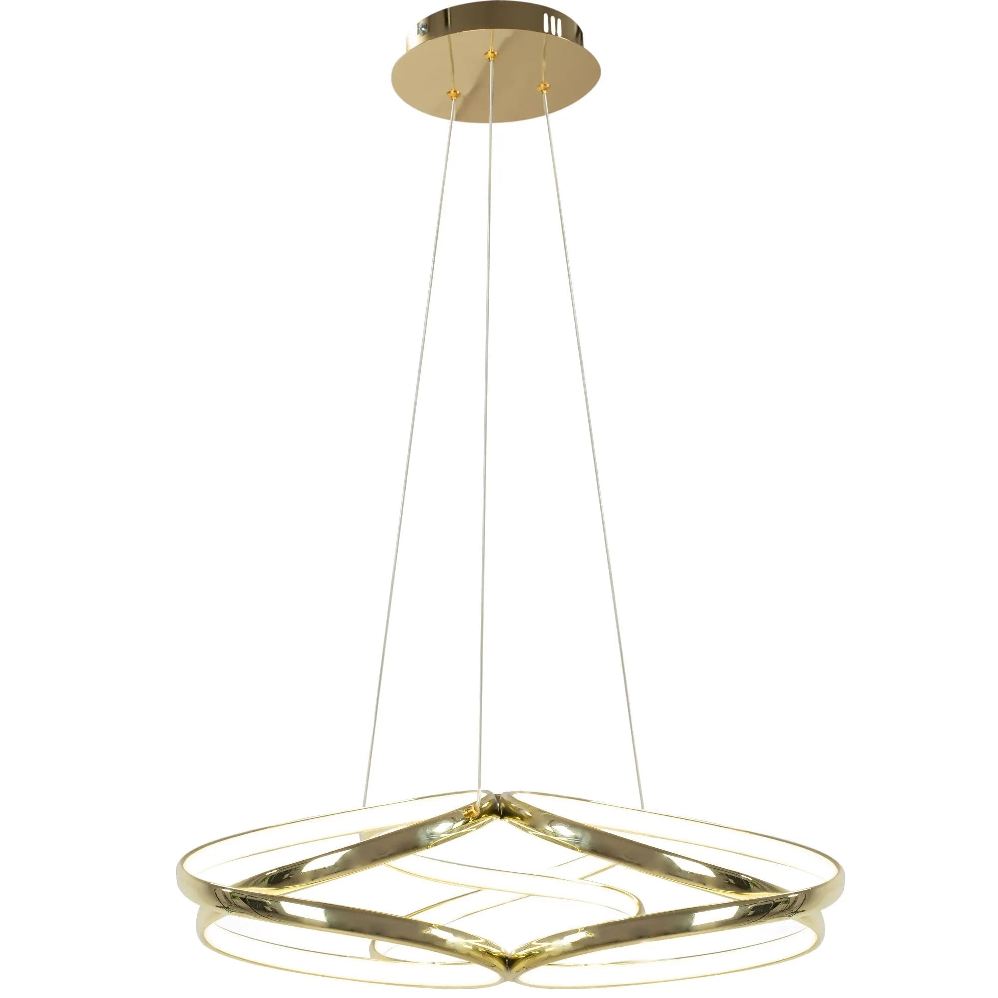 Lampa Sufitowa Nowoczesna LED + PILOT APP794-CP Flat Złota 8
