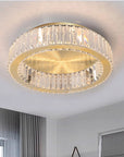 LAMPA KRYSZTAŁOWA PLAFON APP1722-C 50cm ZŁOTA SZCZOTKOWANA 8