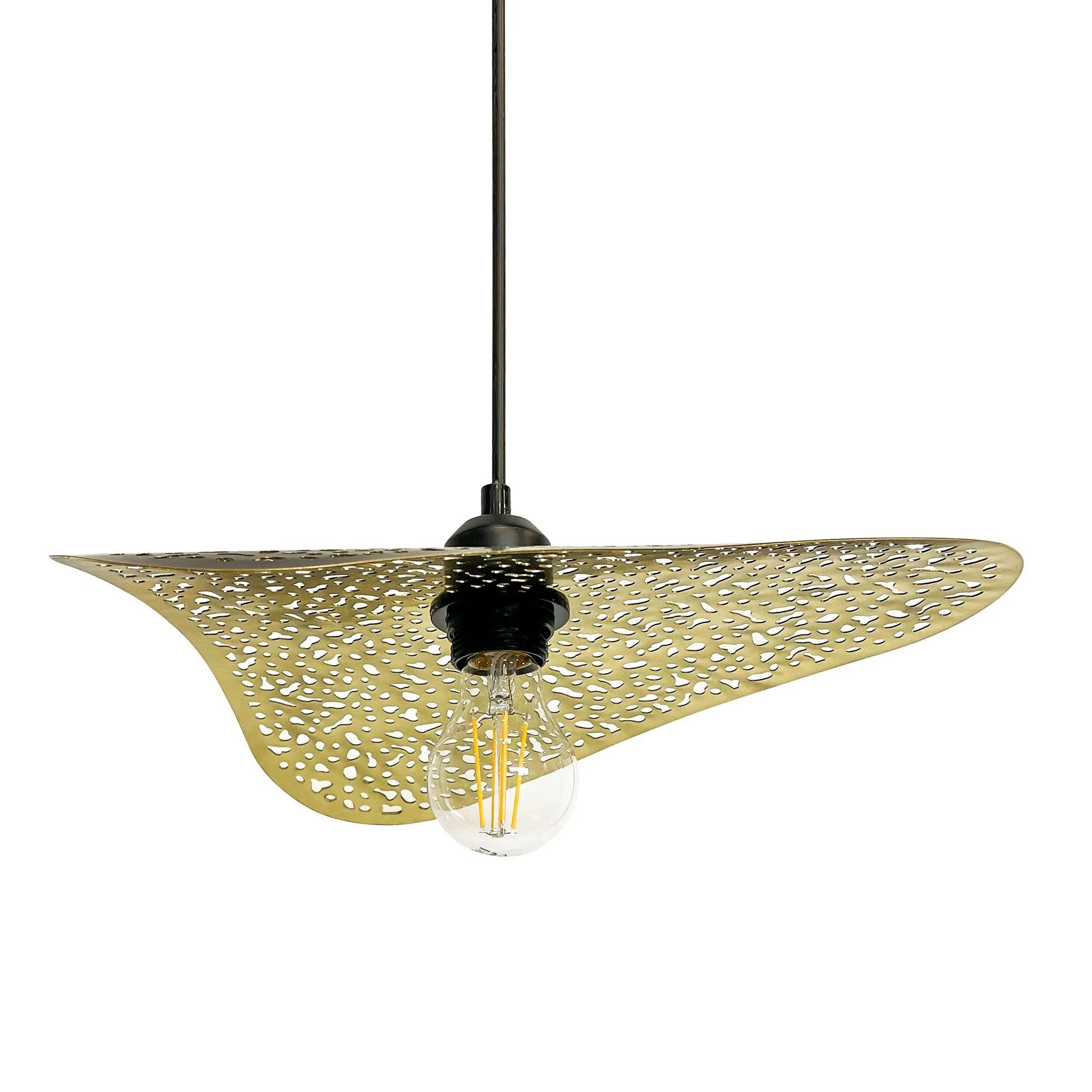 LAMPA SUFITOWA WISZĄCA APP1467-1CP Czarna/złota 8