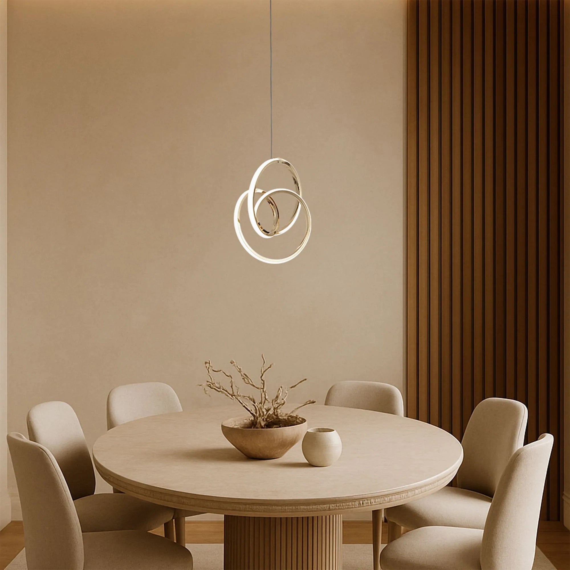 LAMPA WISZĄCA LED G076-1CP Złota 8