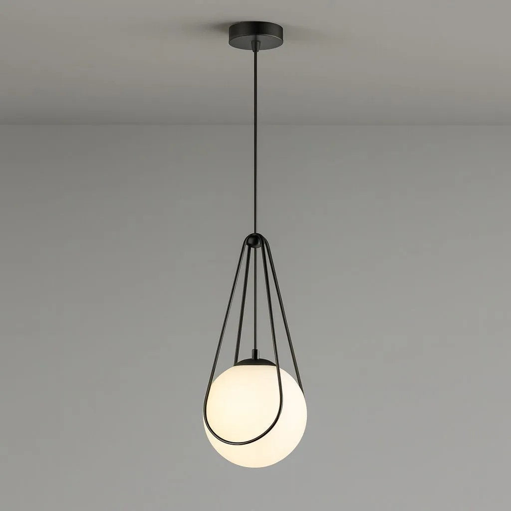 LAMPA SUFITOWA WISZĄCA APP1792-1CP 20cm Czarna 8
