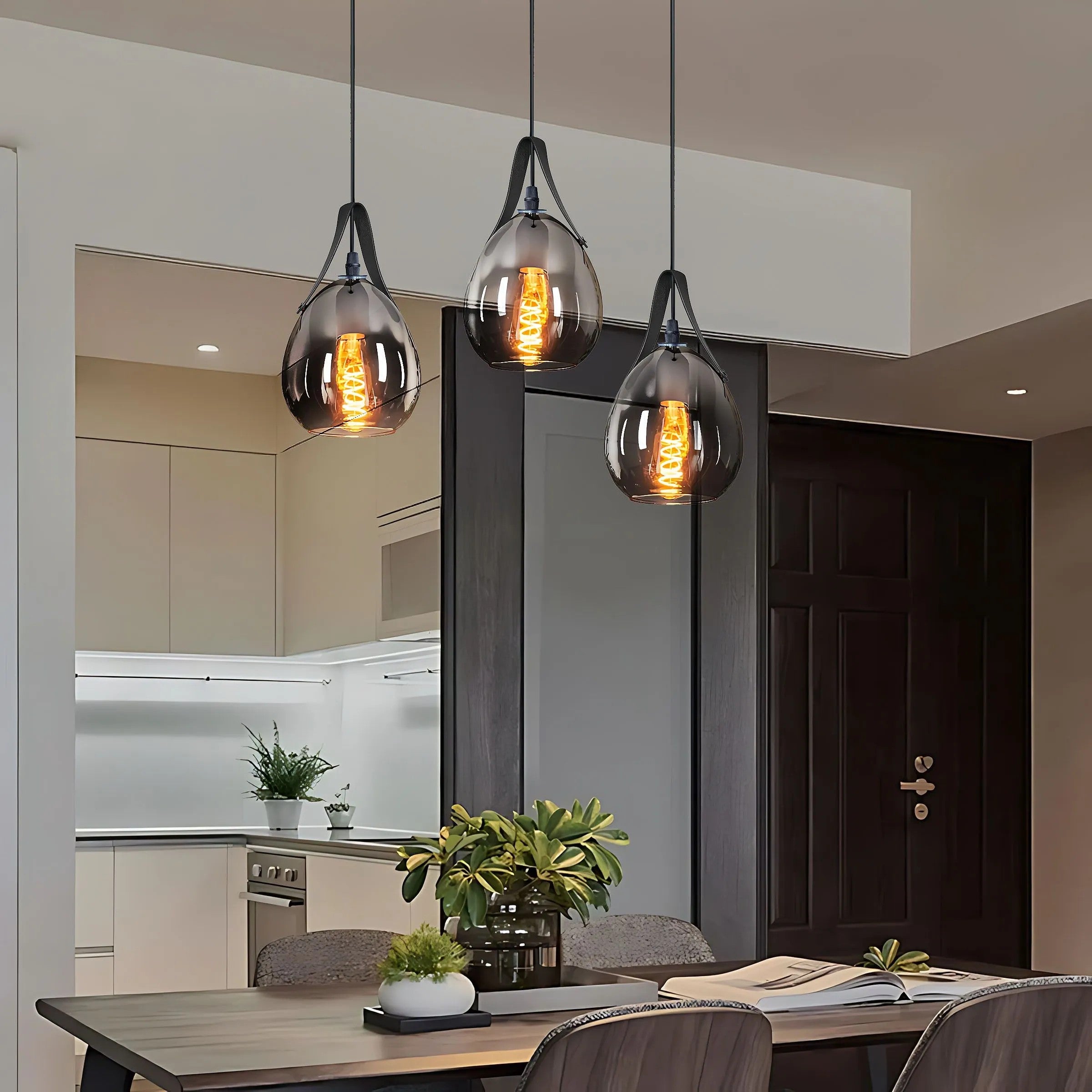Lampa Wisząca APP1774-1CP BLACK GREY 8