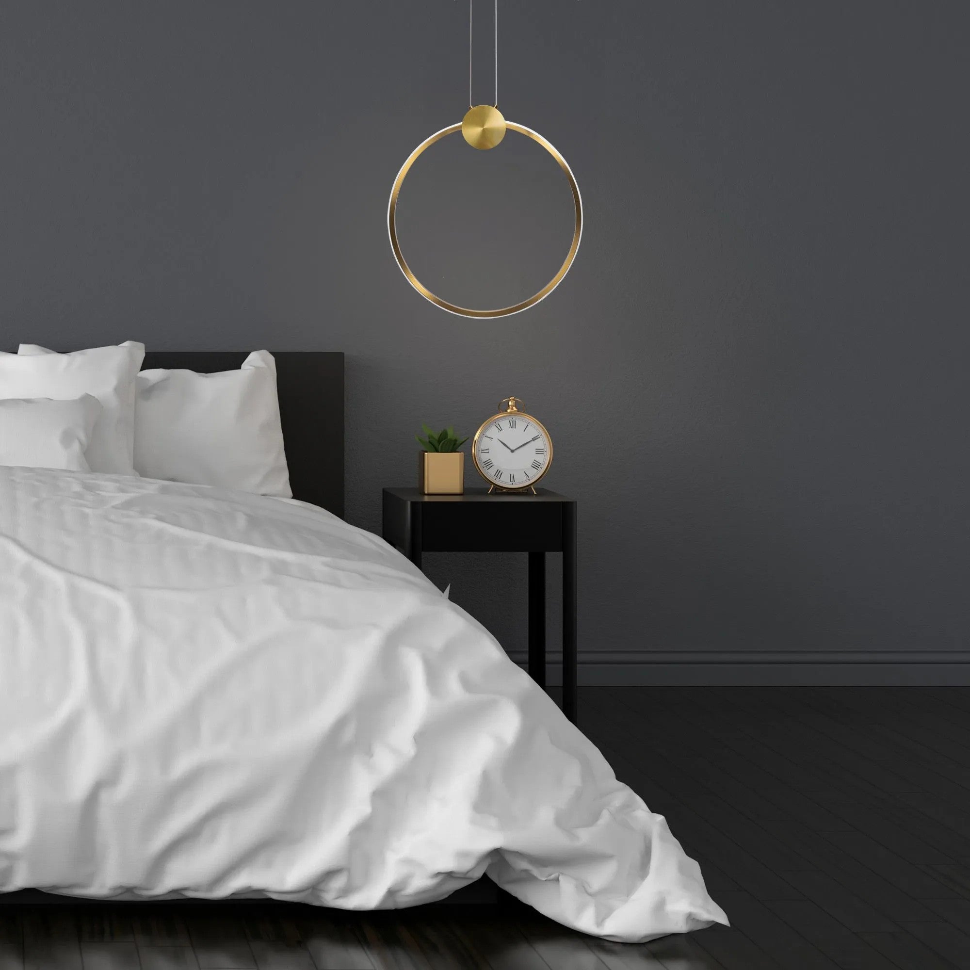 LAMPA SUFITOWA WISZĄCA LED APP1397-CP OLD GOLD 40cm 8