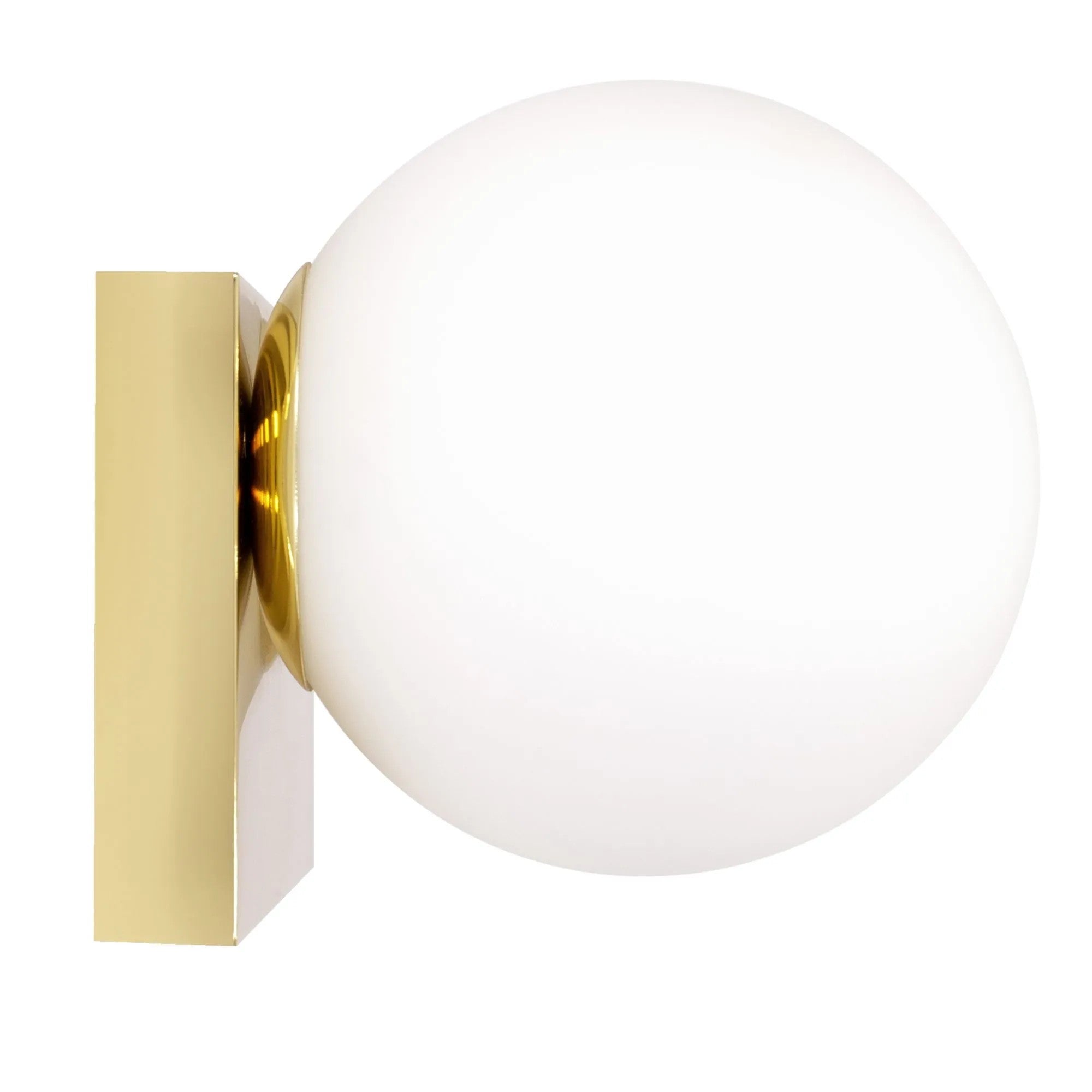 Lampa Ścienna Kinkiet Szklana Kula APP1009-1W Złota 8