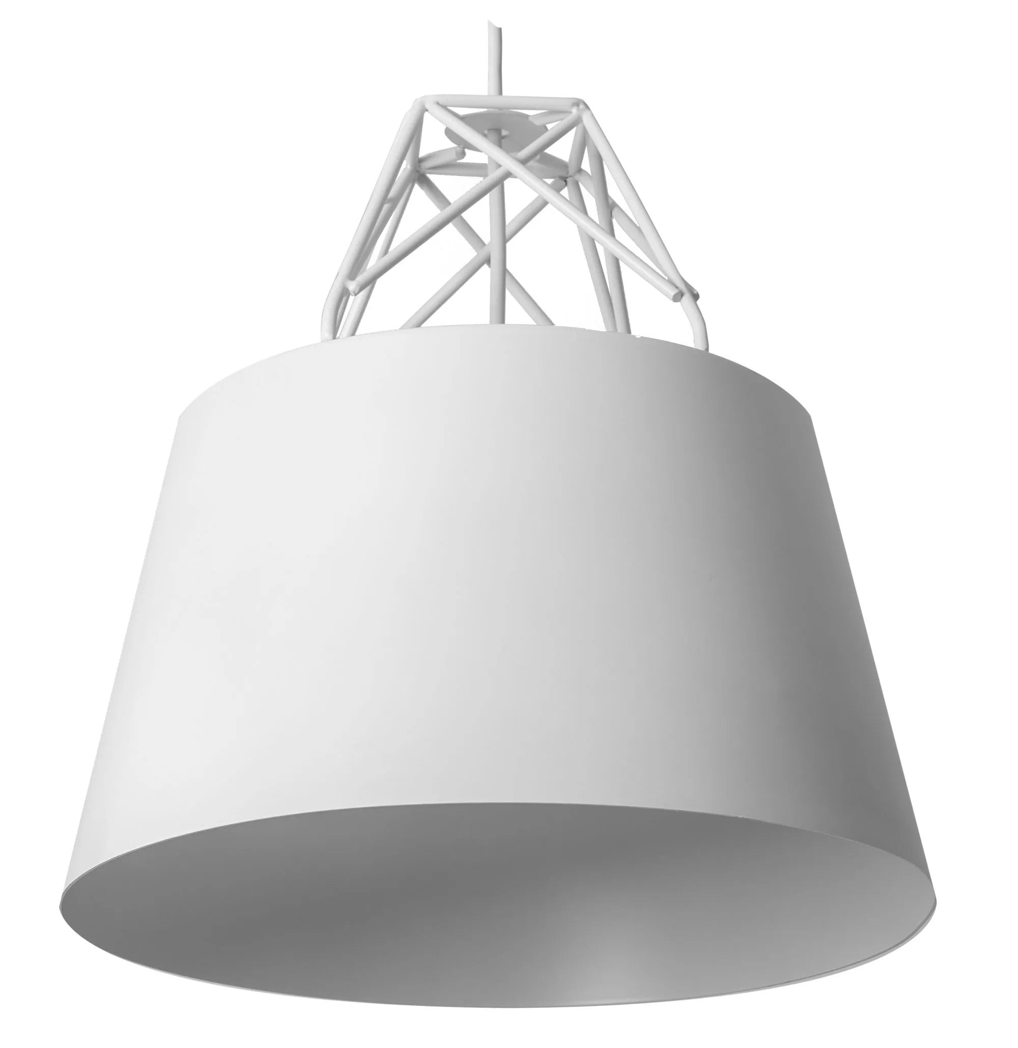 Lampa Sufitowa Wisząca Metalowa APP423-1CP Biała 8
