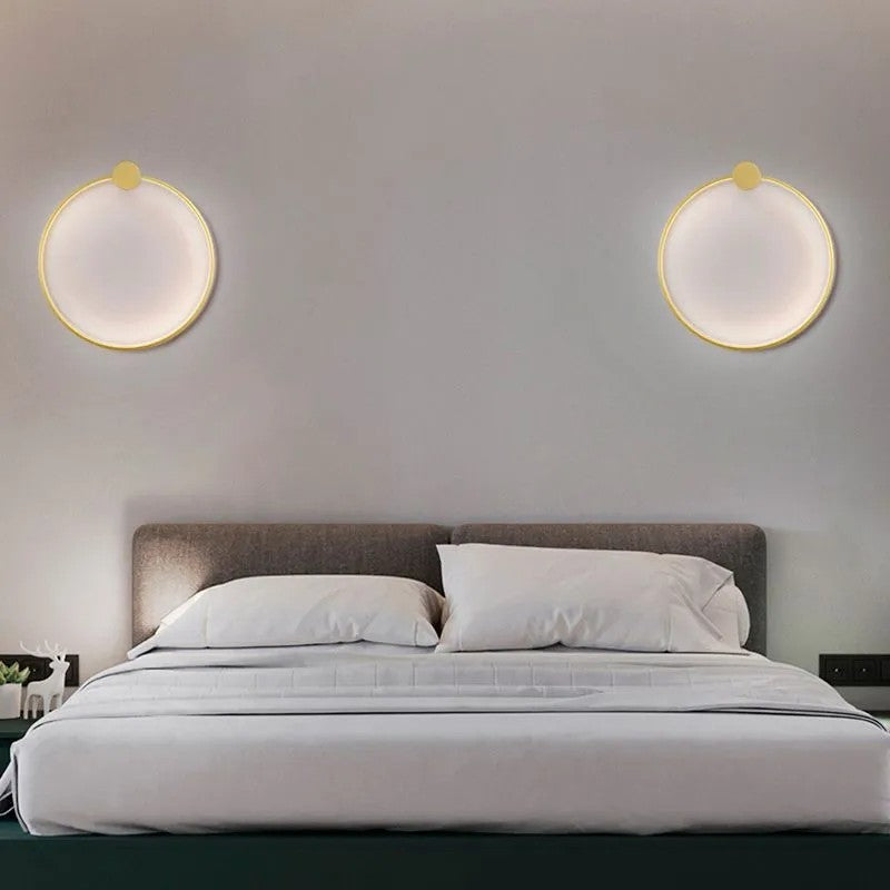 LAMPA ŚCIENNA KINKIET LED APP1384-CW GOLD 30cm 8