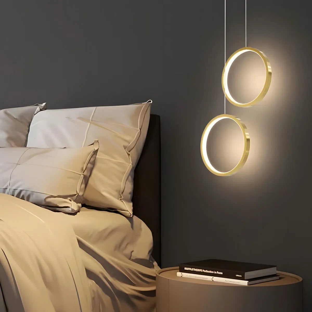 LAMPA WISZĄCA LED G112-CP Złota 8
