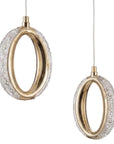 LAMPA SUFITOWA WISZĄCA LED G176-3CP ZŁOTA 8