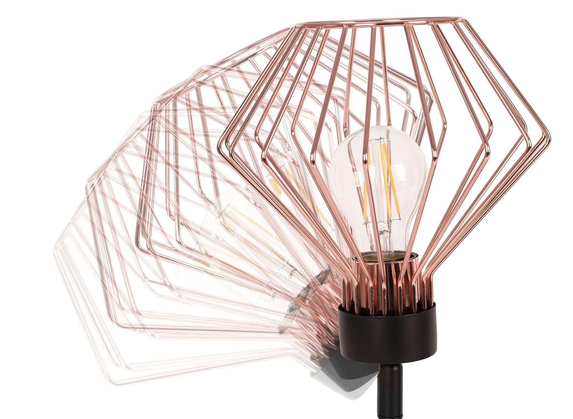 Lampa Potrójna Metalowa Loft Plafon APP536-3C Różowe Złoto 8