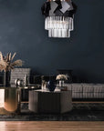 Lampa Kryształowa Wisząca APP1309-C Złota 8