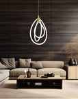 LAMPA WISZĄCA LED G018-CP ZŁOTA 8