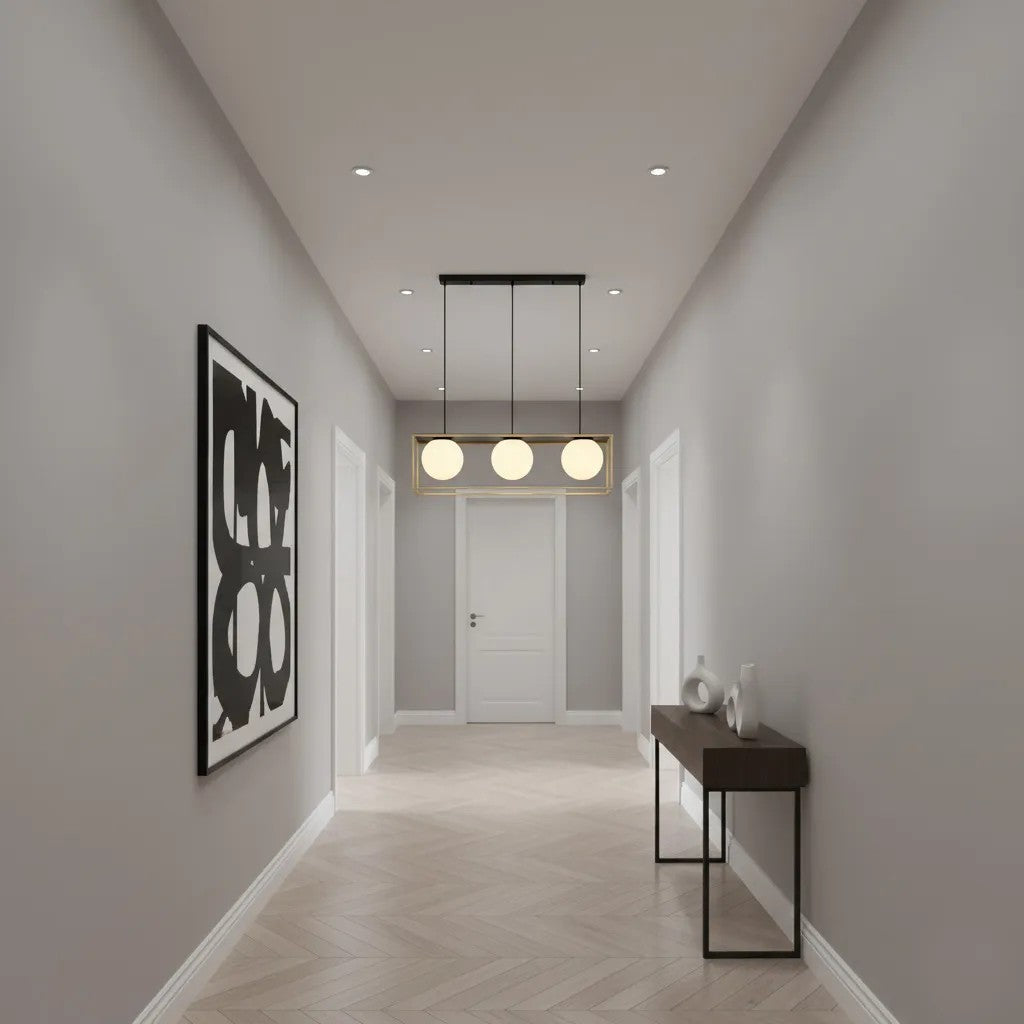 Lampa Sufitowa Czarno Złota APP1164-3CP 8