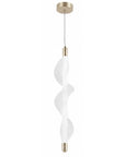 LAMPA WISZĄCA LED G008-1CP BIAŁY/ZŁOTY 8
