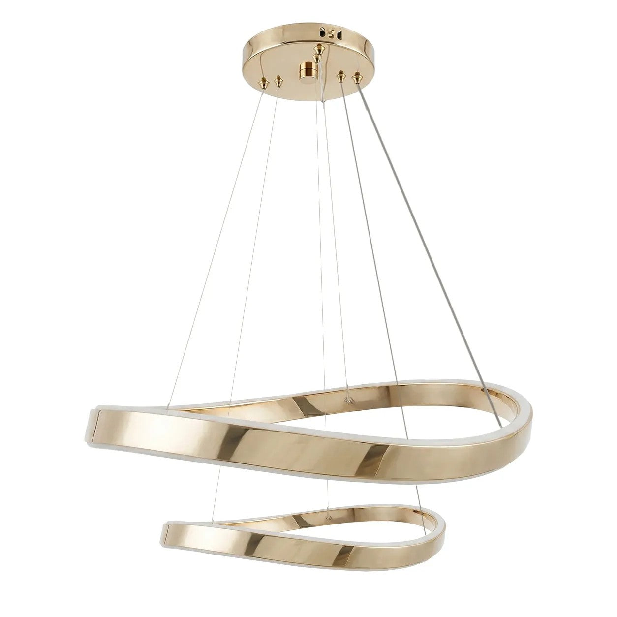 LAMPA SUFITOWA WISZĄCA SWE063-CP ZŁOTA 8