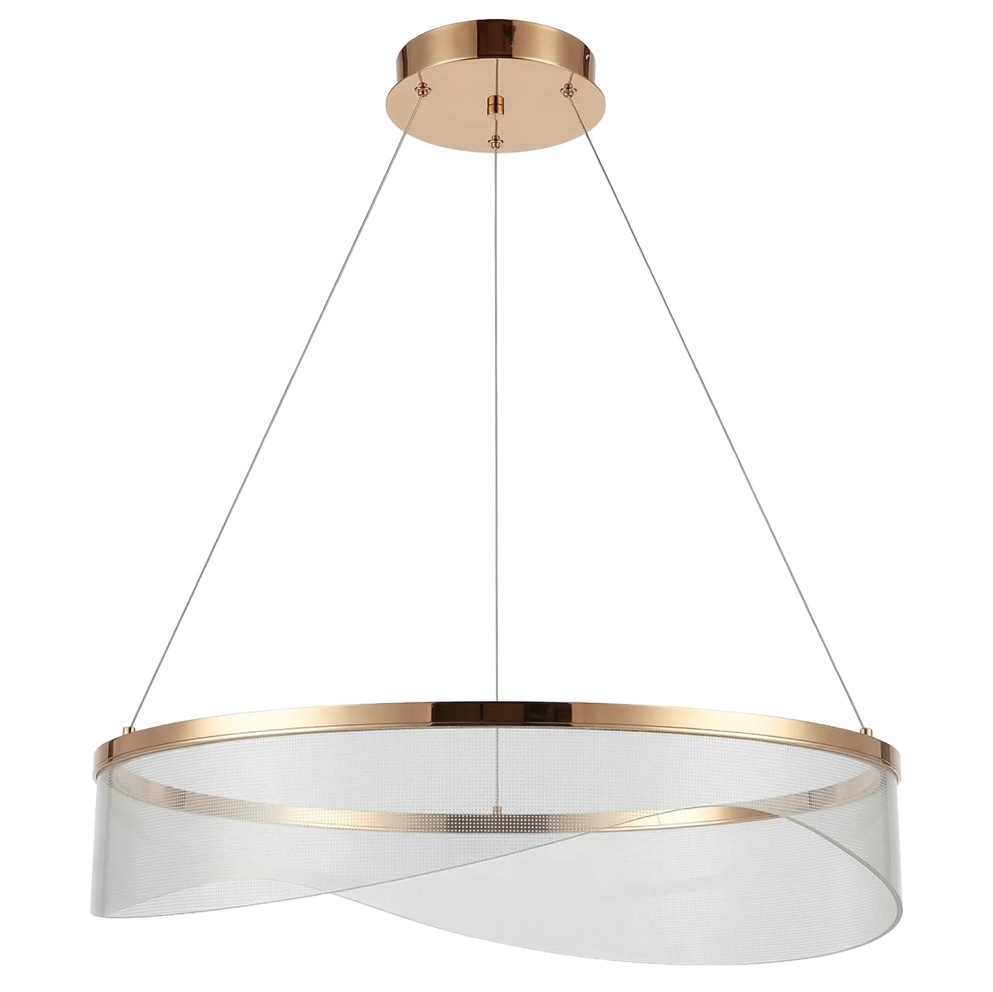 LAMPA SUFITOWA WISZĄCA G145-CP 60 ZŁOTA 8