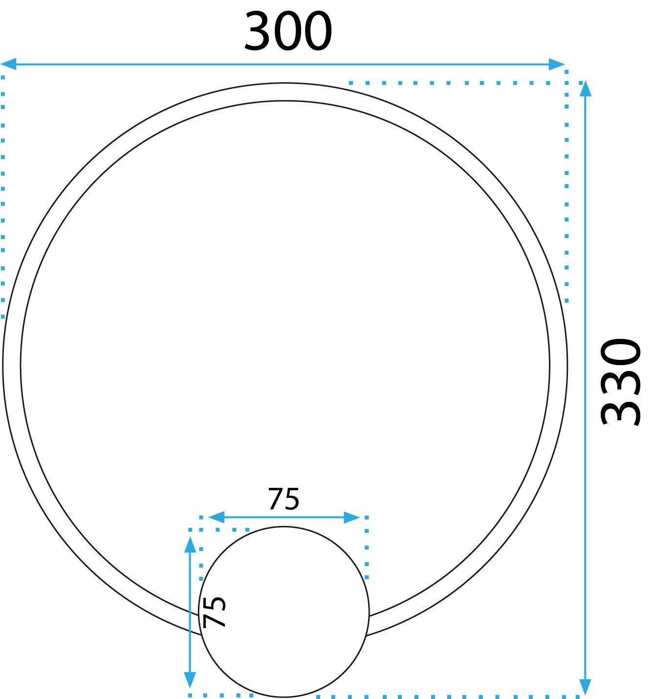 Lampa Ścienna Kinkiet Led App1384-cw Gold 30cm