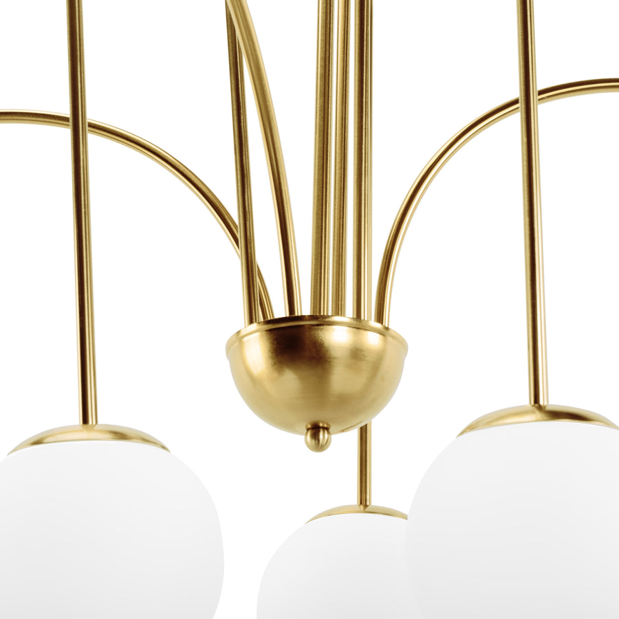 Lampa Sufitowa Wisząca Złota APP1584-6CP 2