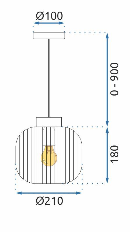 Lampa wisząca APP1068-CP