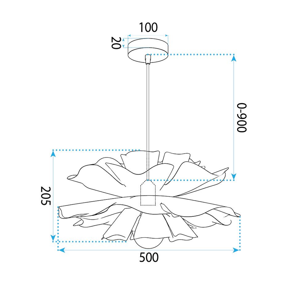 Lampa Sufitowa Wisząca APP1953-CP WHITE 10